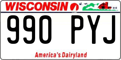 WI license plate 990PYJ