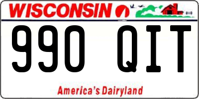 WI license plate 990QIT