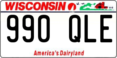 WI license plate 990QLE
