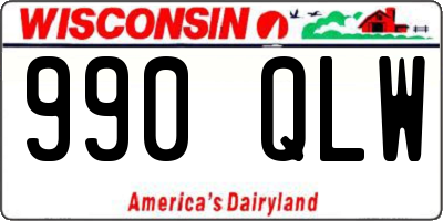 WI license plate 990QLW