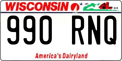 WI license plate 990RNQ
