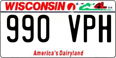 WI license plate 990VPH