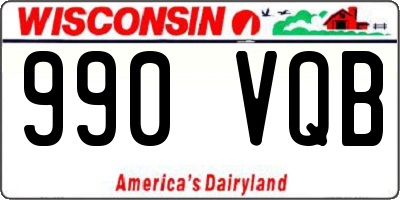 WI license plate 990VQB