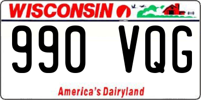 WI license plate 990VQG