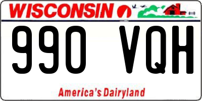 WI license plate 990VQH