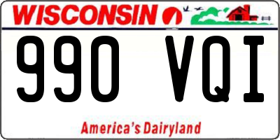 WI license plate 990VQI