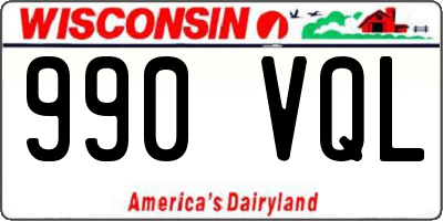 WI license plate 990VQL