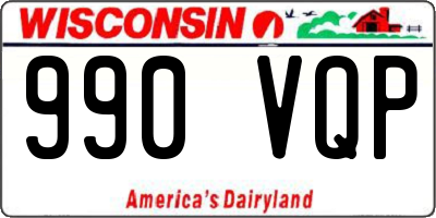 WI license plate 990VQP