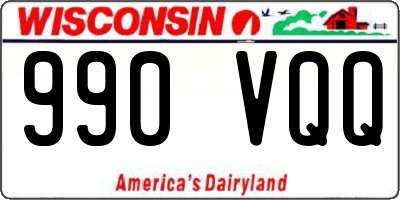 WI license plate 990VQQ