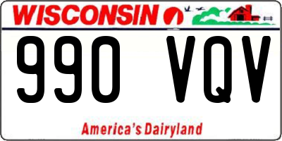 WI license plate 990VQV