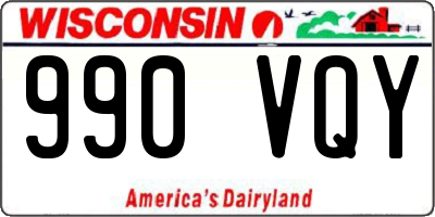 WI license plate 990VQY