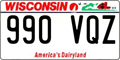 WI license plate 990VQZ