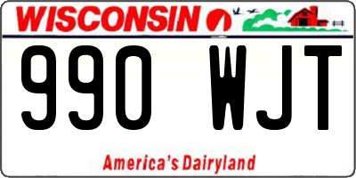 WI license plate 990WJT