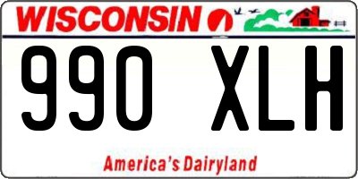 WI license plate 990XLH