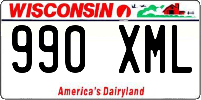 WI license plate 990XML