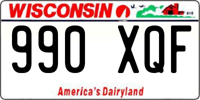 WI license plate 990XQF