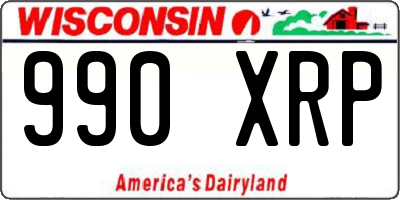 WI license plate 990XRP