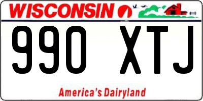 WI license plate 990XTJ