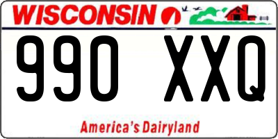 WI license plate 990XXQ