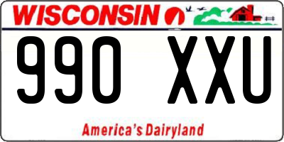 WI license plate 990XXU