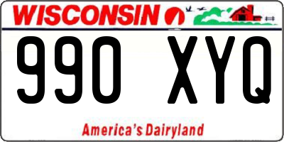 WI license plate 990XYQ