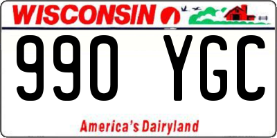 WI license plate 990YGC