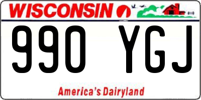 WI license plate 990YGJ