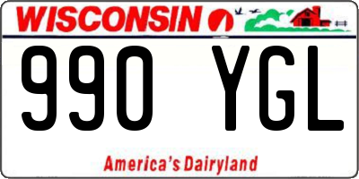 WI license plate 990YGL