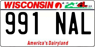WI license plate 991NAL