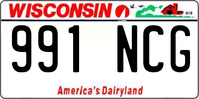 WI license plate 991NCG