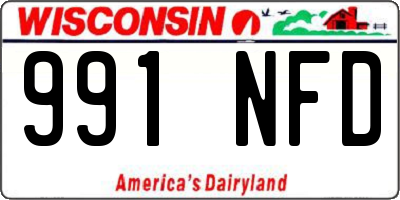 WI license plate 991NFD