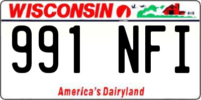 WI license plate 991NFI
