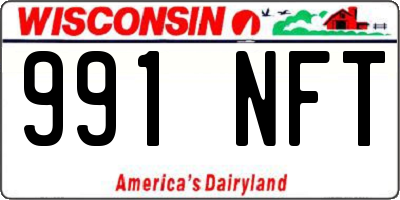 WI license plate 991NFT