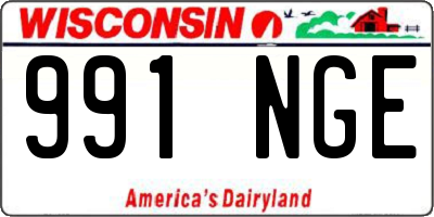 WI license plate 991NGE