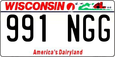 WI license plate 991NGG