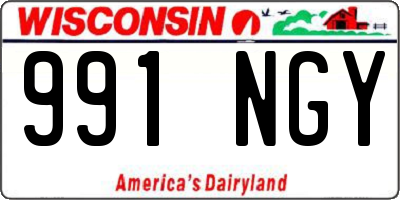 WI license plate 991NGY
