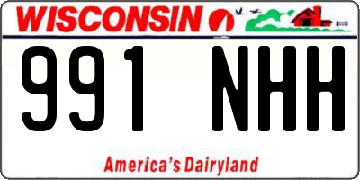 WI license plate 991NHH