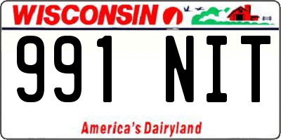 WI license plate 991NIT