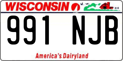 WI license plate 991NJB