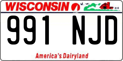 WI license plate 991NJD
