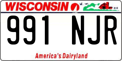 WI license plate 991NJR