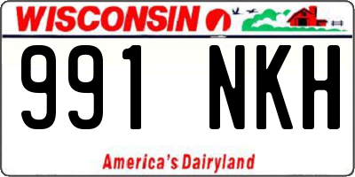 WI license plate 991NKH