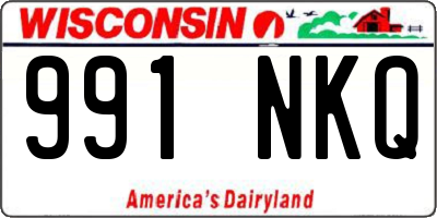 WI license plate 991NKQ
