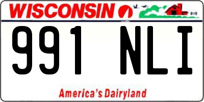 WI license plate 991NLI