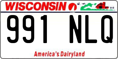 WI license plate 991NLQ