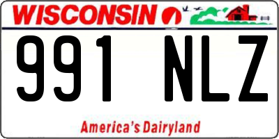 WI license plate 991NLZ