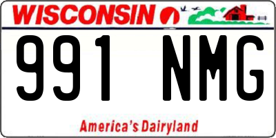 WI license plate 991NMG