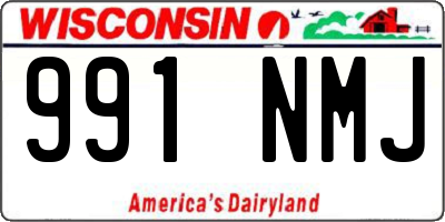 WI license plate 991NMJ