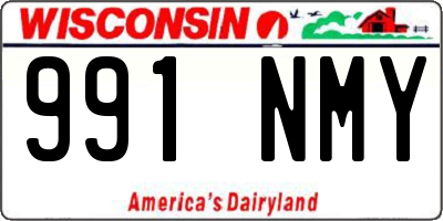 WI license plate 991NMY