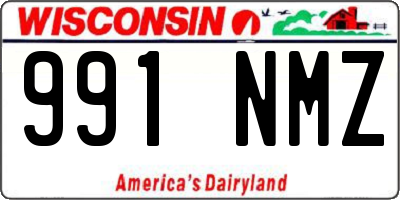 WI license plate 991NMZ